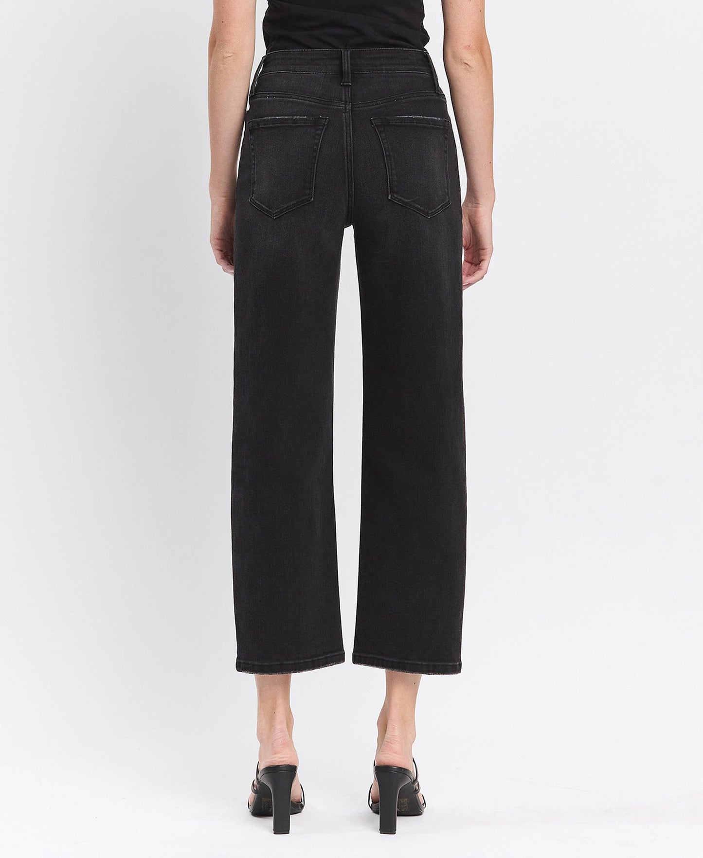 Black High Waist Barrel Pant