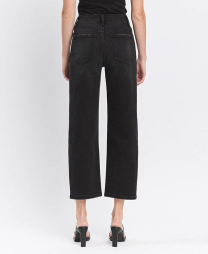 Black High Waist Barrel Pant