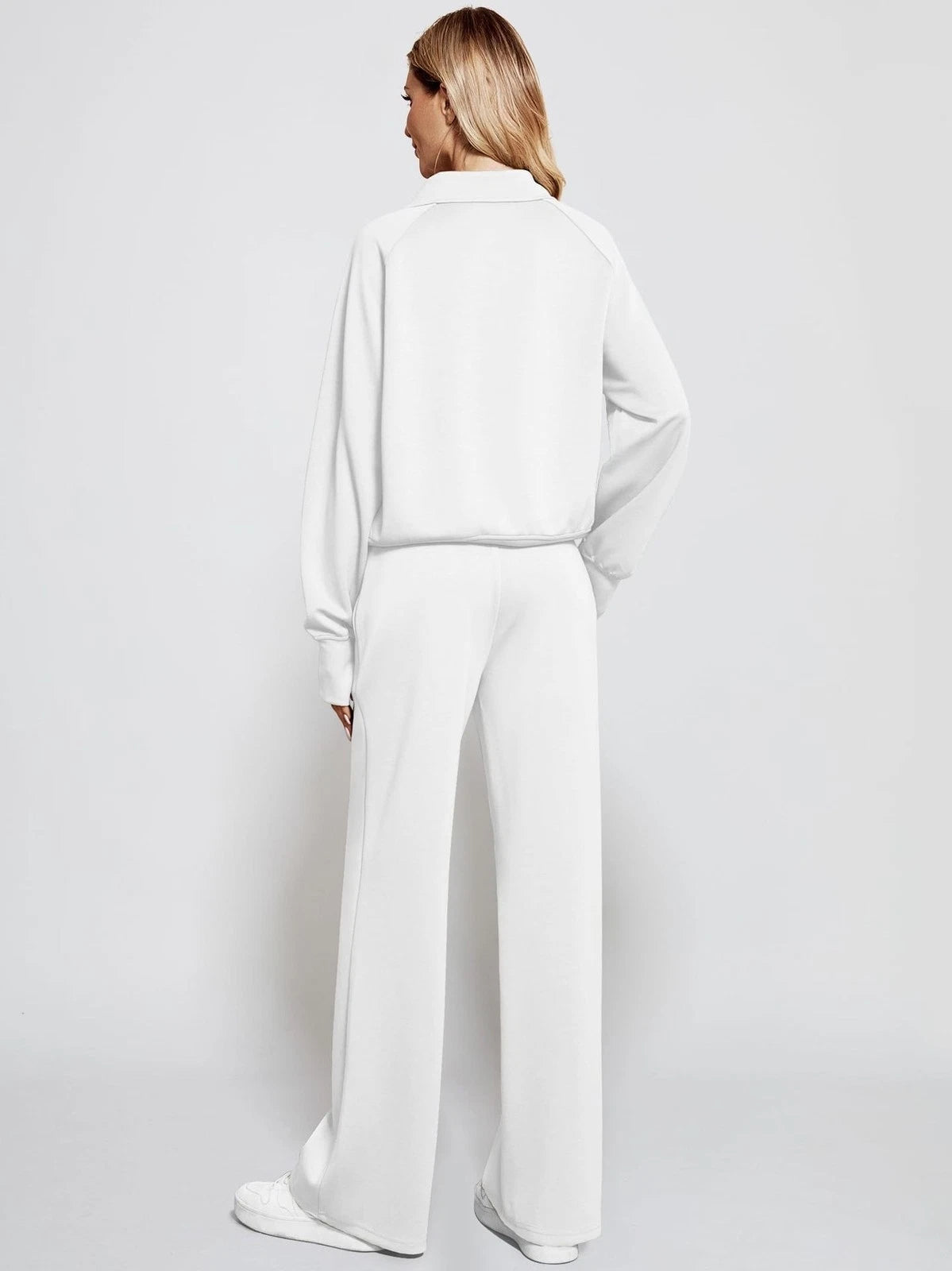 Ladies Casual Tracksuit Sweatshirts Tops Pocket Pants 2PCs Joggers set PLUS SIZE